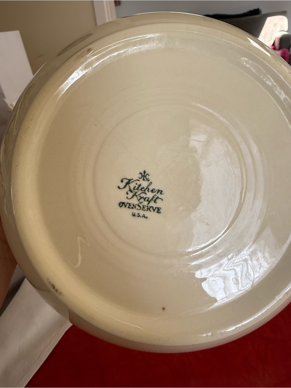 Vintage Kichen Kraft Mixing bowl "Spring Wreath" Large size. - Picture 4 of 7